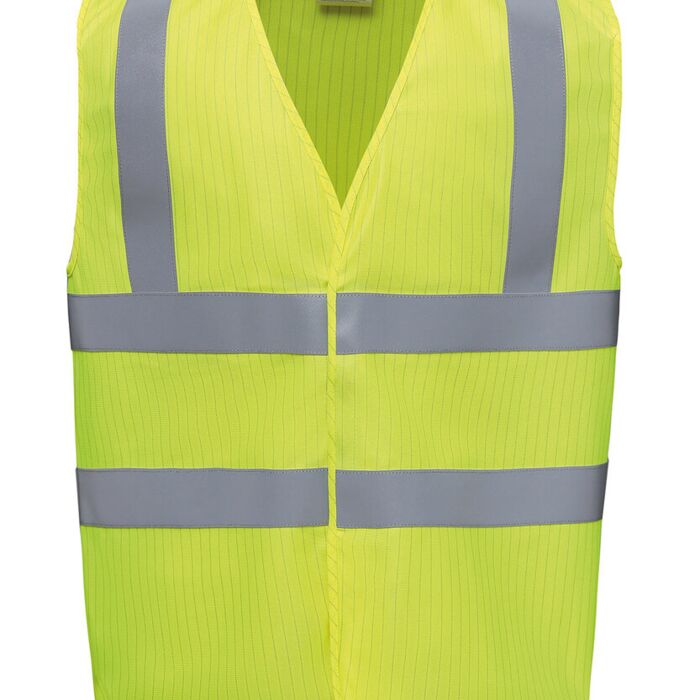 Hi-vis flame-retardant anti-static waistcoat (HVW100ASFR) Thumbnail