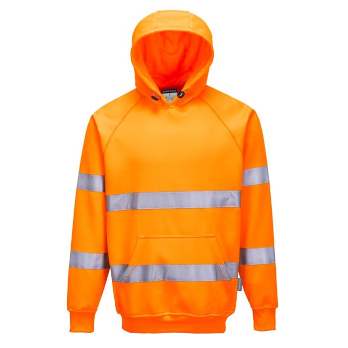 Portwest Hi-Vis Hooded Sweatshirt Orange Thumbnail