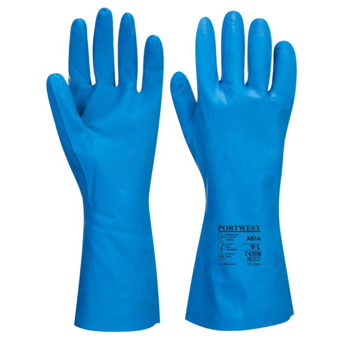 Portwest Food-Approved Nitrile Gauntlet Blue Thumbnail
