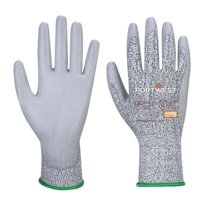 Portwest LR Cut PU Palm Glove Grey Thumbnail