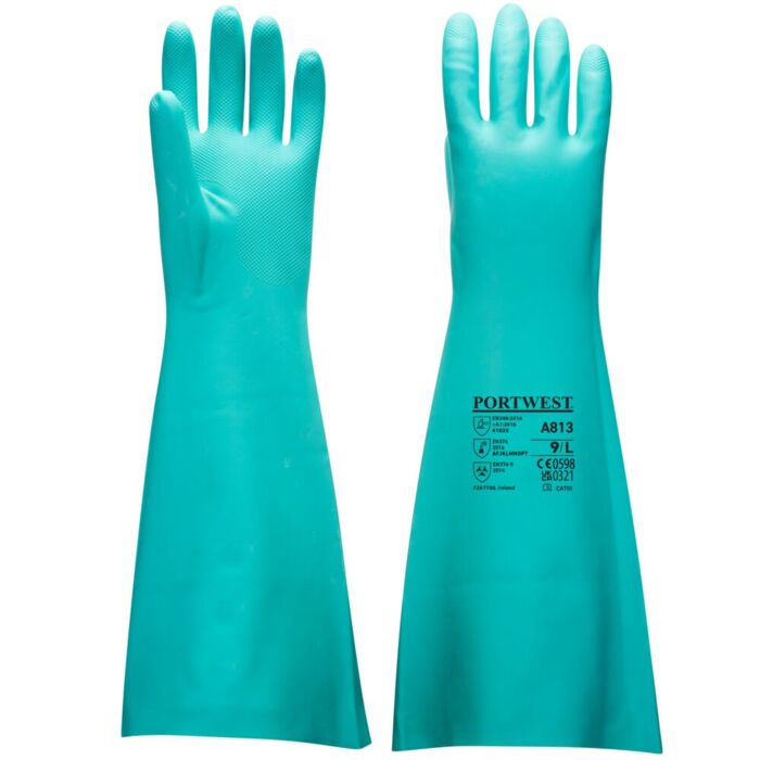 Portwest Nitrile Gauntlet  48cm Green Thumbnail