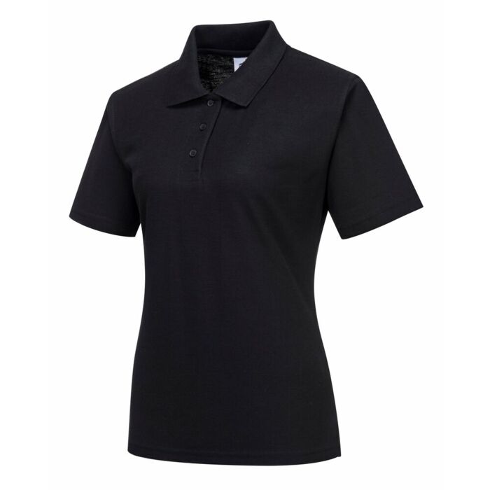 Portwest Ladies Polo Shirt Black Thumbnail
