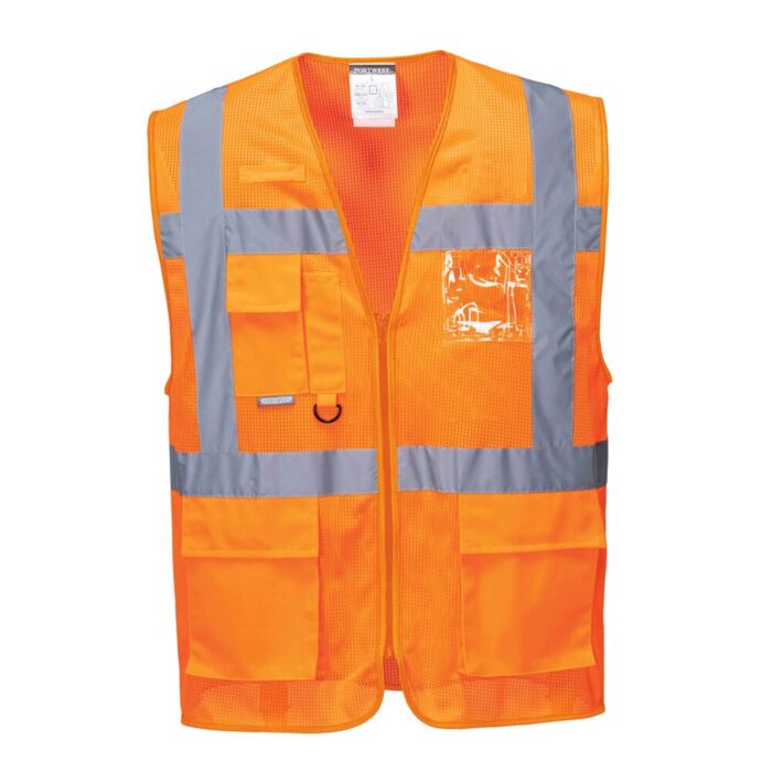 Portwest Athens MeshAir Executive Vest Orange Thumbnail