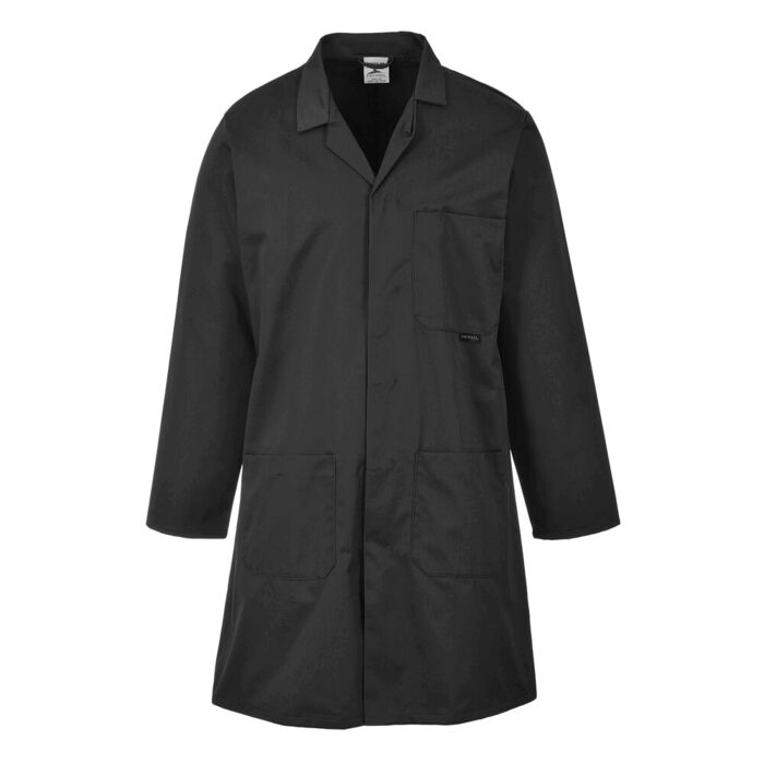 Portwest Lab Coat Black Black Thumbnail