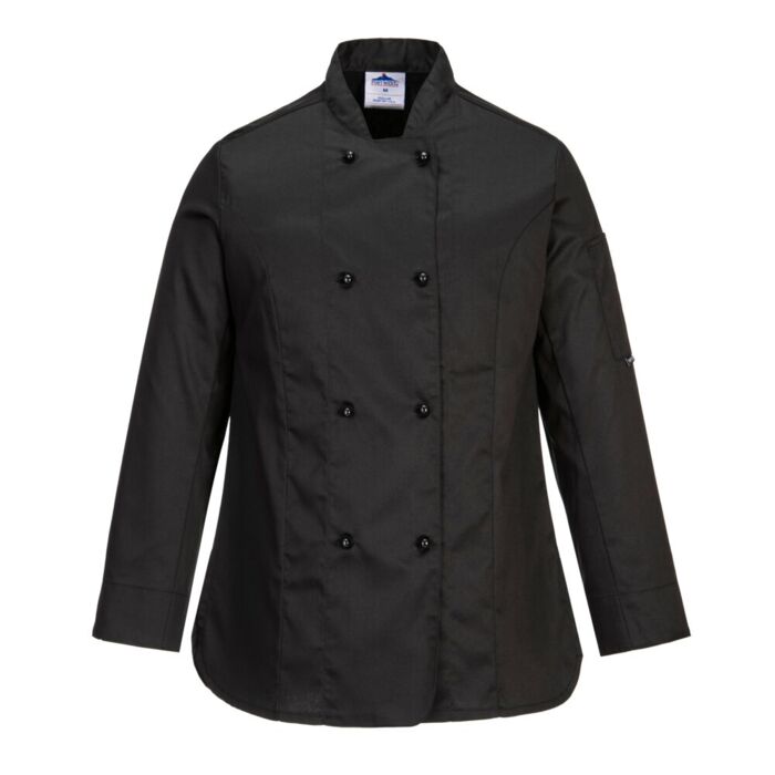 Portwest Rachel Chef Jacket  Long Sleeves White Thumbnail