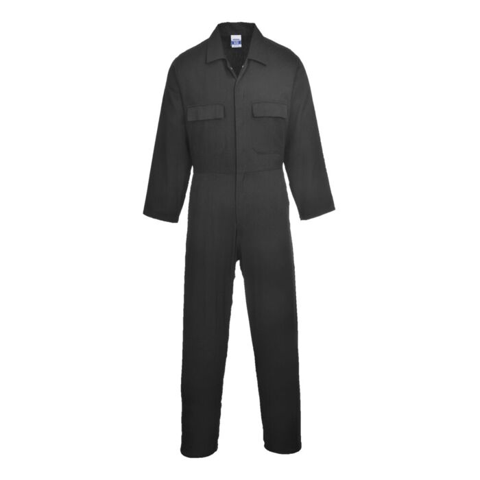Portwest Euro Cotton Boilersuit Black Thumbnail