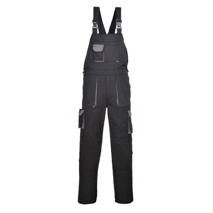 Portwest Contrast Bib & Brace Black Thumbnail