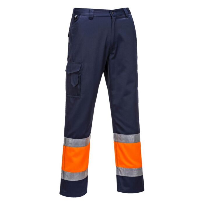 Portwest Hi-Vis 2-Tone Combat Trousers Orange Thumbnail