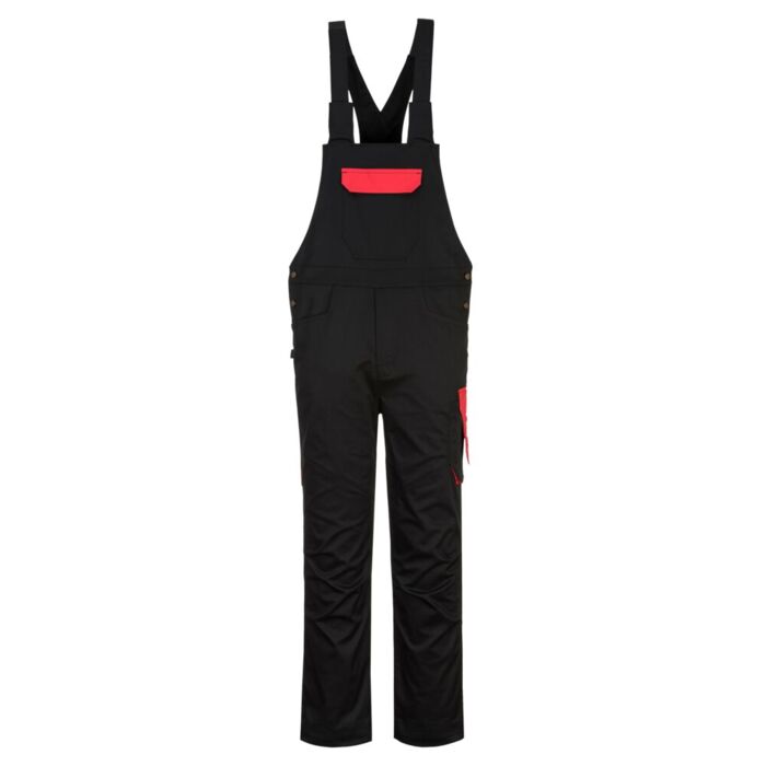 Portwest PW2 Bib and Brace Black/Red Thumbnail