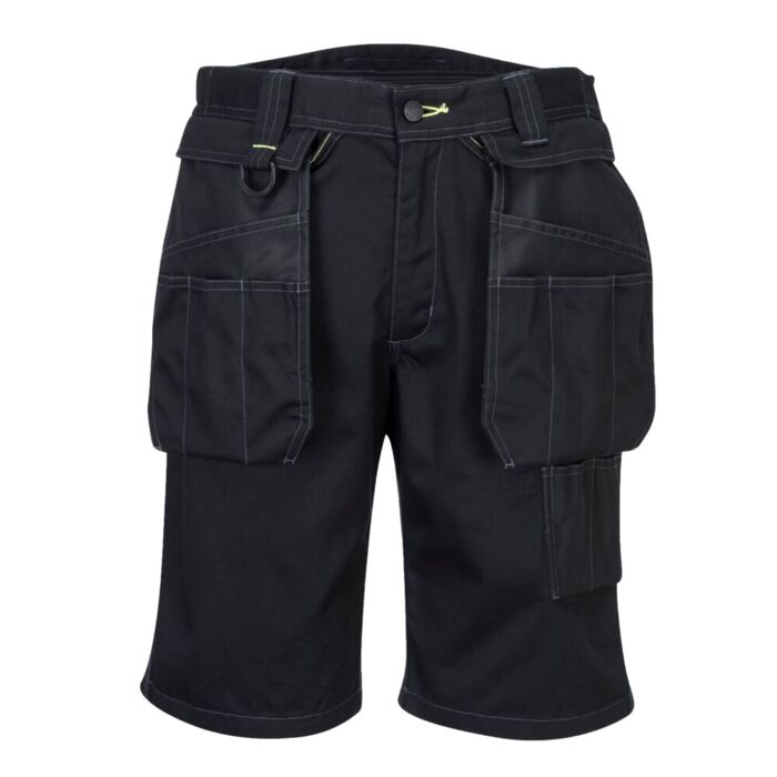 Portwest PW3 Holster Work Shorts Black Thumbnail
