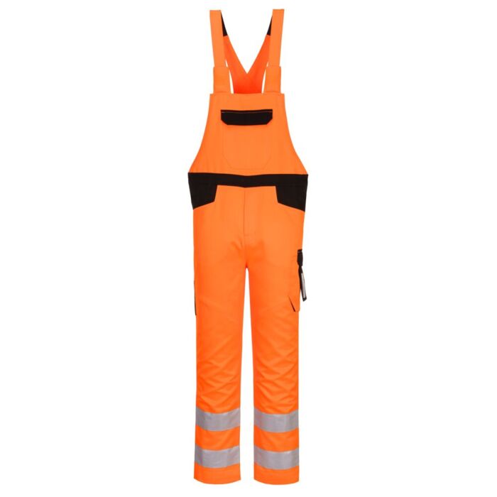 Portwest PW2 Bib and Brace Orange/Black Thumbnail