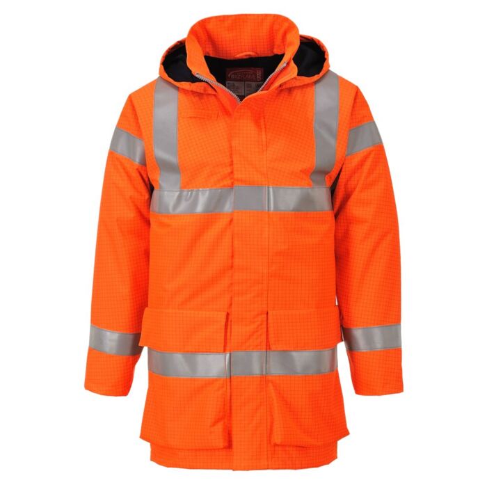 Portwest Bizflame FR Rain Jacket Orange Thumbnail