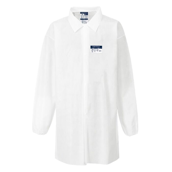 Portwest Lab Coat SMS 55g (50pcs) White Thumbnail