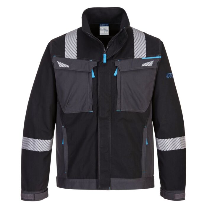 Portwest WX3 FR Work Jacket  Black Thumbnail