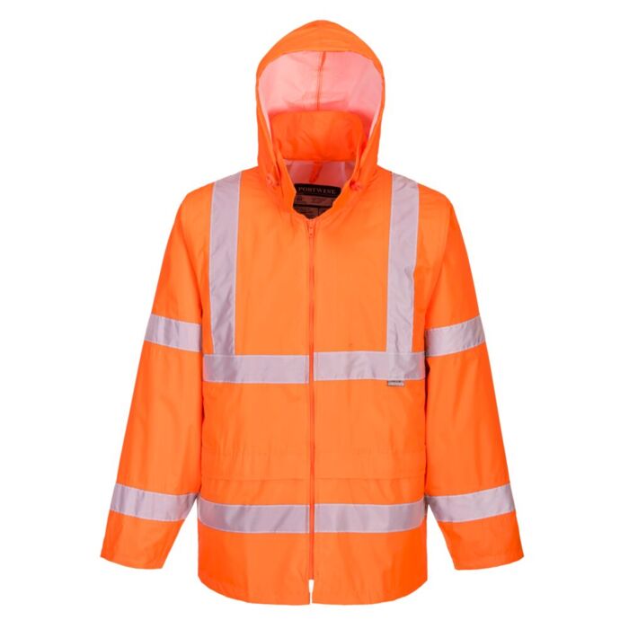 Portwest Hi-Vis Rain Jacket Orange Thumbnail