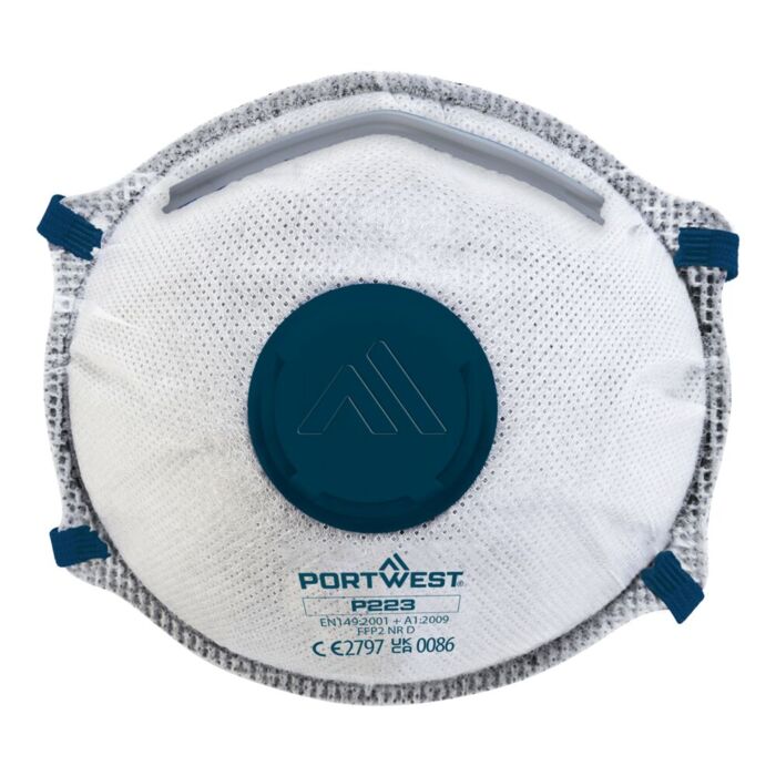 Portwest FFP2 Carbon Valved Dolomite Respirator (Pk10) Thumbnail