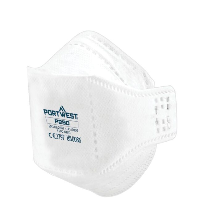 Portwest EAGLE FFP2 Dolomite Fold Flat Respirator (Pk20) Thumbnail