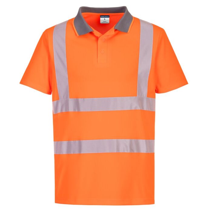 Portwest Eco Hi-Vis S/S Polo  (6 pack) Orange Thumbnail