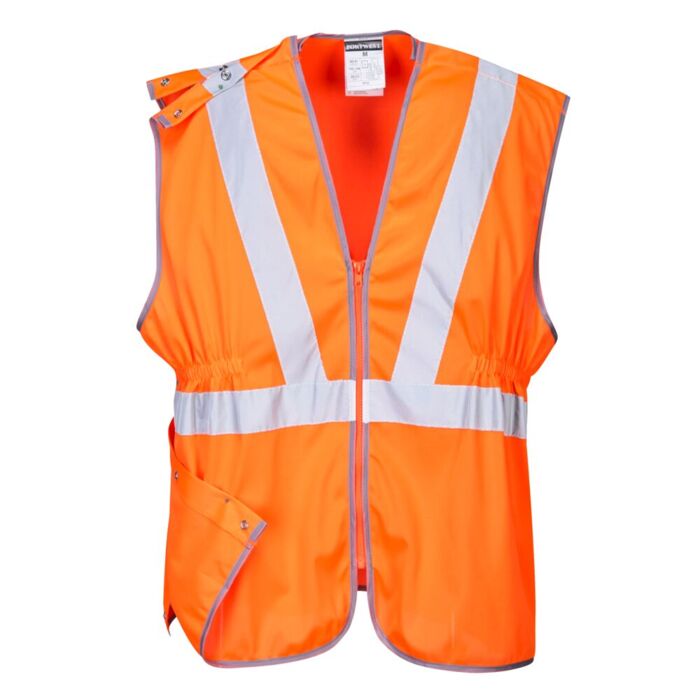 Portwest Hi-Vis Long Vest RIS Orange Thumbnail