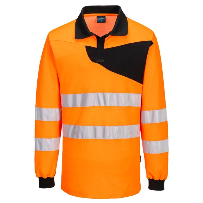Portwest PW2 Hi-Vis Polo Shirt L/S Thumbnail