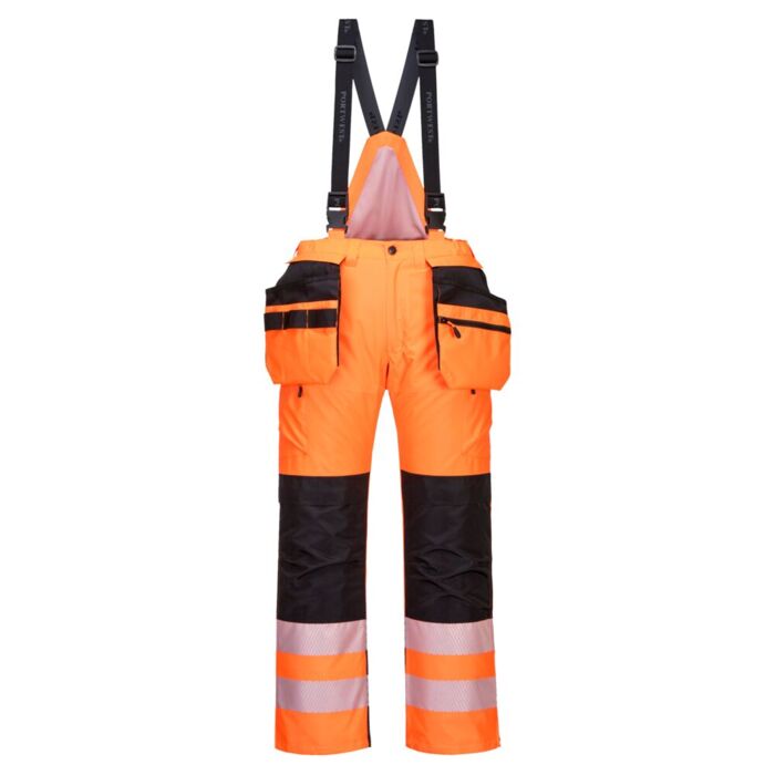 Portwest PW3 Hi-Vis Winter Trouser Orange/Black Thumbnail