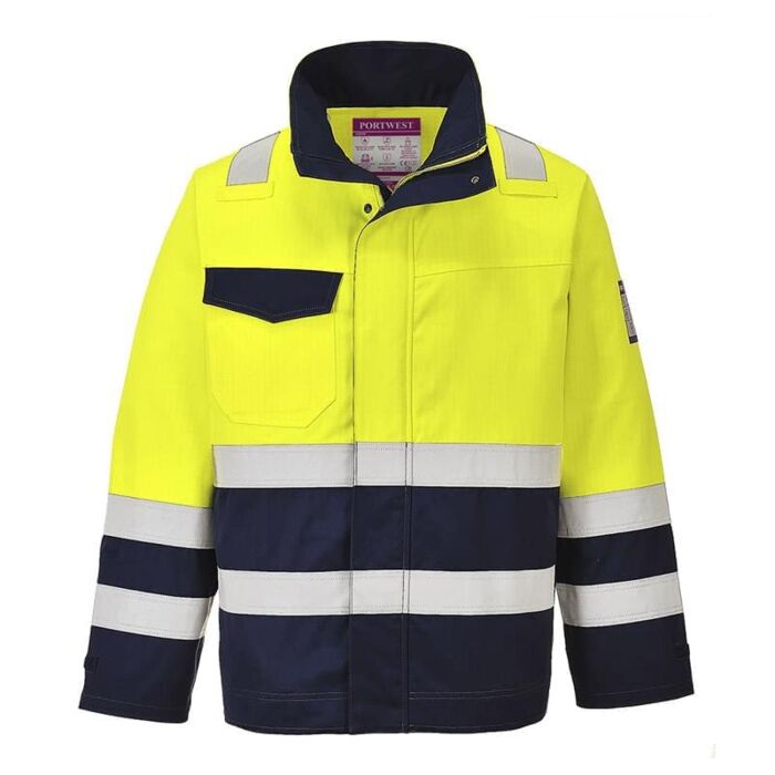 Portwest Hi-Vis Modaflame Jacket Yellow Thumbnail