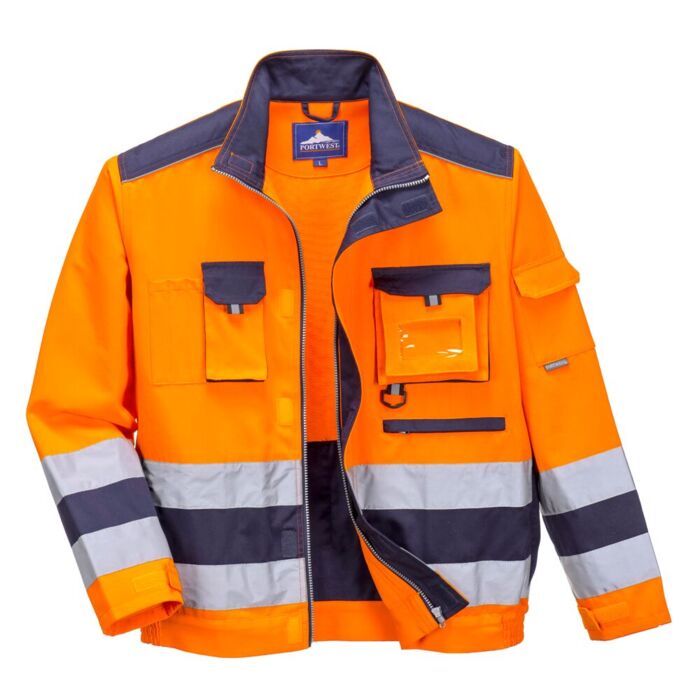 Portwest Lille Hi-Vis Jacket Orange Thumbnail